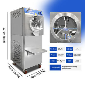 Máquina de Helados Duros Yourtime de 68L/H con 5 Programas para Negocios, Maquinaria de Heladería, Máquina Selladora de Helados - Product Image 3
