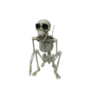 Halloween Horrible Decor Skeleton Monkey Skeleton Model <b>Plastic</b> <b>Animal</b> Toy - Product Image 1