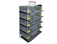 Cage à cailles galvanisée à plusieurs niveaux QianQin, directement de l'usine |   Cage à étages pour la production d'œufs avec garantie d'un an