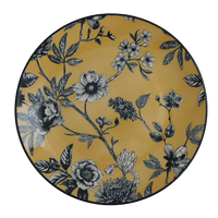 Nouveauté, designs luxueux colorés, logo personnalisé, vaisselle en céramique écologique, ensemble de vaisselle de haute qualité de 16 pièces