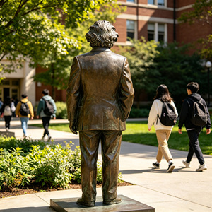 Estatua de Bronce de Einstein a Tamaño Real, Personalizada de Fábrica, Escultura de Retrato de un Famoso Científico, Ideal para Arte en Escuelas y Campus - Product Image 5