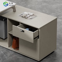 Meubles en bois Bureau de direction en forme de L Table de direction de bureau de luxe