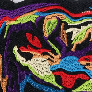 New Design Iron on Big Size 16.5CM*22CM Embroidery Colors Lifelike tiger Patches for Hoodies - Product Image 5