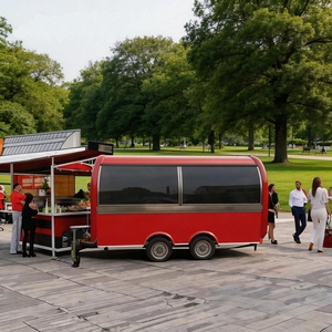 Food Truck Rétro Moderne en Acier Inoxydable, Tôle Galvanisée, Aluminium et Fibre de Verre pour la Restauration Rapide en Extérieur - Product Image 3