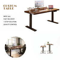Bureau intelligent électrique réglable en hauteur avec double moteur sans balais, bureau de travail intelligent à hauteur réglable