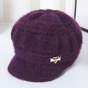 Women's Knitted Wool <b>Hat</b> Pink Warm Windproof Autumn <b>Winter</b> Casual Stylish Commute Anti Pilling Pumpkin <b>Hat</b> - Product Image 4