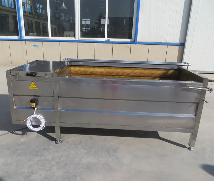 brush roller potato cleaning and peeling machine/vegetable washing machine industrial/vegetable and fruit washing machine