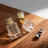 Bouteilles de parfum vides rechargeables en verre de 30ml, 50ml, 100ml, atomiseur avec boîte d'emballage cadeau