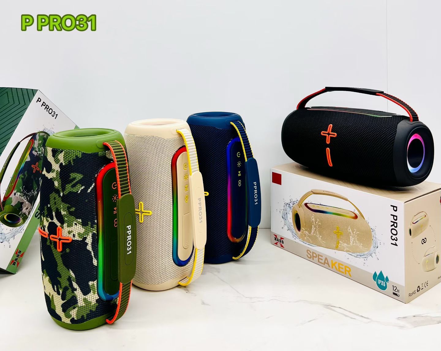NEW P PRO31 Audio System - Portable Handheld 30W BASS High-power RGB Light Outdoor Subwoofer Sound System 3600mah · image 5