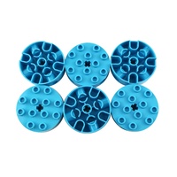 En toute sécurité ABS plastique rond 4x4 brique enfants bricolage accessoires jouets éducatifs en vrac assemblage No.6222 blocs de construction