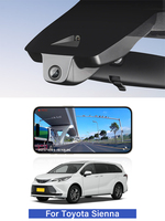 Caméra de tableau de bord 4G double objectif Holroadx OEM compatible Sienna Gen4 XL40 2021-2026, vision nocturne, contrôle par application, GPS, stationnement, garantie 1 an, enregistrement en boucle automatique