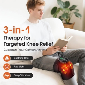 Arthritis Joint Pain Relief Smart <strong>Hot</strong> Compress <strong>Physiotherapy</strong> Vibration Knee Massager with Heat - Product Image 3