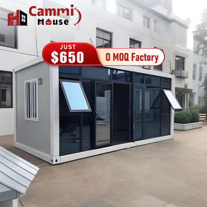 Cammi nhà Casa 20ft Tiny Modular nhà bếp Nhà Bếp Có thể tháo rời container nhà phẳng gói container nhà gấp nhà cứu trợ trại - Product Image 1