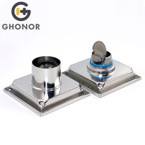Bathroom Floor Flat <strong>Metal</strong> Cross Flooring Tiles Water <strong>Drain</strong> Removable <strong>Covers</strong> for Floor <strong>Drains</strong> - Product Image 3