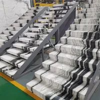 White Marble Popular White Marble Natural Panda White Marble White Beautiful Marble With Black Veins For Stairs