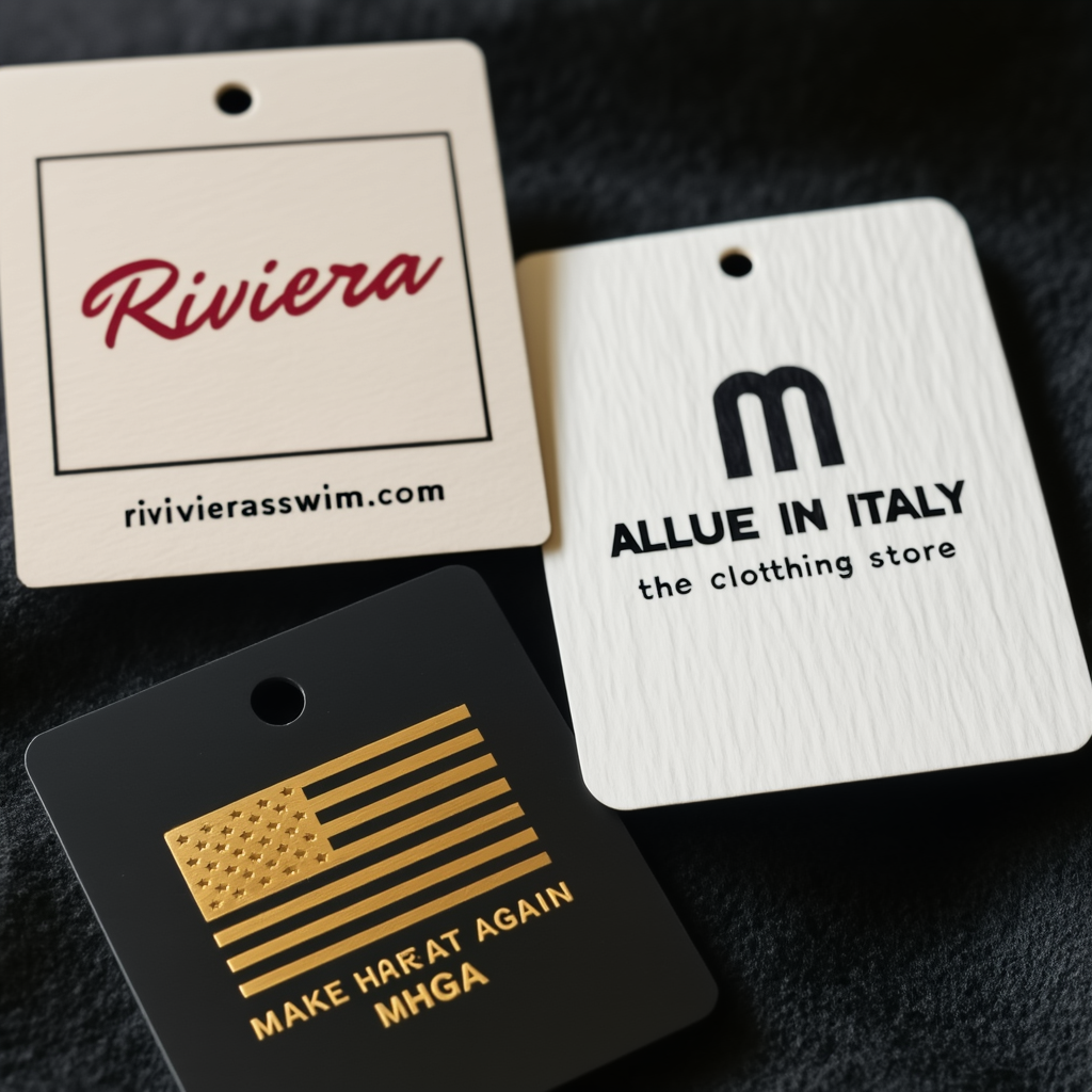 Eco Friendly Swing Hangtags Tags and Labels Pricetag Custom Logo Clothing Tag