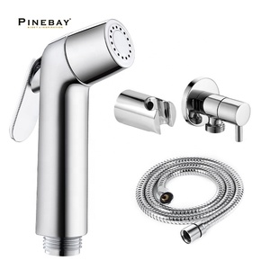 PINEBAY 2024 Schlussverkauf Bad Sprühpistole Shataf muslimische Dusche Bidet Hochdruck-Leistung Toilettensprühmittel Shattaf-Set