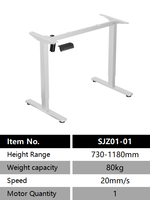 Cadre de bureau debout en acier moderne et économique, réglable électriquement en hauteur, ergonomique, durable, pour bureau et domicile, assis-debout, garantie 2 ans