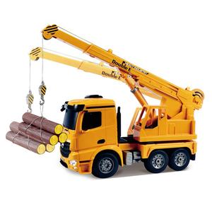 Double E 1/20 Scale RC Crane Truck Toy 2.4Ghz 10 Channels E526-003 Electric Big Remote Control Construction Truck Hobby For Kids - Product Image 1