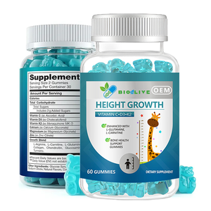 Bonbons à mâcher pour la croissance en hauteur avec vitamines C, D3, K2 – Complément alimentaire à base <span class=keywords><strong>d</strong></span>'ingrédients naturels pour enfants et adolescents - Product Image 2