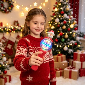 Globo di Neve Rotante con Luce LED 3D di Babbo Natale, Regalo Promozionale Natalizio Personalizzato, Certificato ASTM F963 CPSIA - Product Image 2