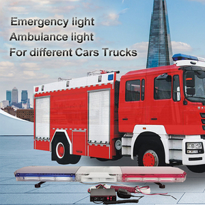 DC 12V 200W không thấm nước dẫn xe cứu thương ánh sáng, màu xanh đỏ khẩn cấp nhấp nháy đèn hiệu Thanh ánh sáng cho xe cứu hỏa xe ô tô & xe cứu hộ - Product Image 2