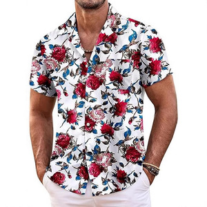Camisas de sublimación de alta calidad, camisetas de manga corta de verano transpirables para hombres hawaianos, camisa de vacaciones en la playa - Product Image 5
