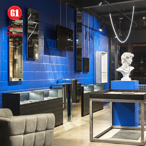 ตู้โชว์เครื่องประดับกระจกหรูหรา ดีไซน์โชว์รูมเครื่องประดับ ตู้โชว์เครื่องประดับสั่งทำพิเศษสำหรับตกแต่งร้านค้าปลีก - Product Image 1