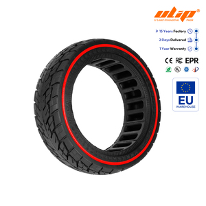 Pneu plein tout-terrain Ulip 8.5*2.5 avec cercle rouge pour mini-trottinettes, pneu alvéolé en caoutchouc anti-explosion - Product Image 1