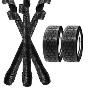 2 cintas envolventes de cuero PU negro para palos de golf para solución de agarre - Product Image 2