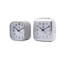 Decoración creativa cuadrada Reloj de escritorio para el hogar Decoración clásica Reloj despertador para estudiantes