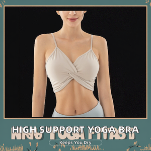 Soutien-gorge de sport pour femme à maintien élevé, avec logo frontal, en Spandex/Nylon, respirant, séchage rapide, antichoc, pour la course et le fitness, Fabricant OEM - Product Image 2