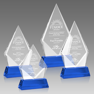 Trofeo Noble en Forma de Pirámide de Cristal, Multicolor, Grabado, Premio Corporativo de Finanzas, Reconocimiento por Logros Empresariales, Regalo - Product Image 4