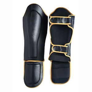 Nouveauté : Protège-tibias en cuir de haute qualité, protection professionnelle, fermeture auto-agrippante, dernier design, fabriqués en cuir. - Product Image 5