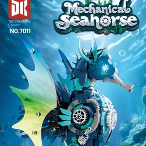 Caballito de Mar Mecánico 7011, Rompecabezas Educativo Ornamental de Grado Exquisito, Juguete de Bloques de Construcción de Piezas Pequeñas para Niños - Product Image 3