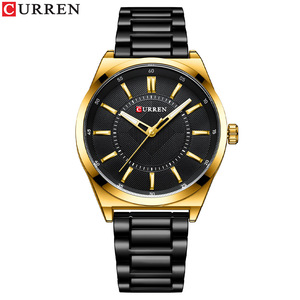 Montre-bracelet décontractée Curren 8407 pour homme, classique, étanche, lumineuse, en acier inoxydable, avec verre en alliage, mouvement à quartz - Product Image 4