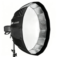 Flash Estroboscópico para Exteriores Godox AD300Pro 300Ws TTL HSS con Softbox de Liberación Rápida AD-S65S de 65cm, Montura Godox para Estudio y Transmisiones en Vivo en YouTube