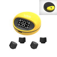 Kustom TPMS digitals LCD Digital Tayar energi Suria 315 & 433MHz lingkaran Mini sistem pemantauan tekanan ban Tpms