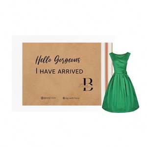 Enveloppe en papier kraft biodégradable avec impression de logo personnalisé pour l'emballage de vêtements, sac d'expédition - Product Image 3