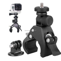 Para Gopro Hero 12 11 10 9 8 7 6 5 4 negro bicicleta motocicleta manillar 360 grados trípode montaje para YI 4K SJCAM Accesorios