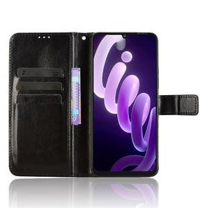 Étui de téléphone portefeuille en cuir TPU motif Crazy Horse pour <span class=keywords><strong>Itel</strong></span> City100 4G étui de téléphone portable de luxe - Product Image 3