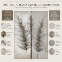 Peinture sur toile de haute qualité, art abstrait, feuille noire et blanche texturée, style botanique tropical moderne, décoration murale