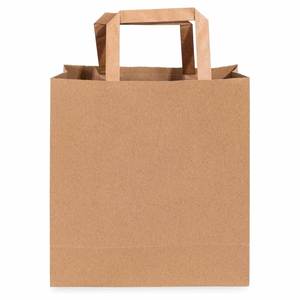 Bolsas de Regalo de Papel Kraft con Asas para Regalos, Mercancía Comercial, Venta al por Menor, Recuerdos de Fiesta de Cumpleaños, Bolsas de Papel Reciclado - Product Image 4