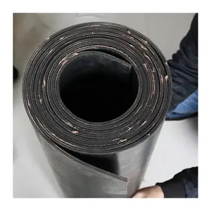 Black Rubber Sheet High Tensile Stretchy Waterproof Sandwich Cloth Insert Rubber Sheet Fabric Insert Fiber Reinforced Rubber Sheet