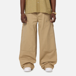 <span class=keywords><strong>Jeans</strong></span> en coton <span class=keywords><strong>kaki</strong></span> pour <span class=keywords><strong>homme</strong></span>, <span class=keywords><strong>jeans</strong></span> de travail à double genou, <span class=keywords><strong>jeans</strong></span> de travail en denim, <span class=keywords><strong>jeans</strong></span> larges et amples - Product Image 1