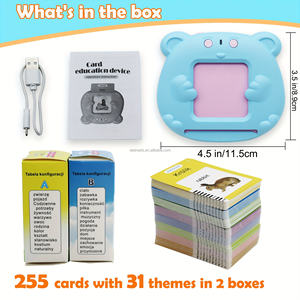 Educación para niños 255 tarjetas 510 palabras polaco lector de tarjetas Flash <span class=keywords><strong>vocabulario</strong></span> juguete educativo hablar tarjetas Flash para niños - Product Image 5