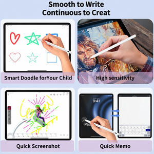 <span class=keywords><strong>ปากกา</strong></span>หน้าจอสัมผัสสำหรับ iPad Pro <span class=keywords><strong>13</strong></span> นิ้ว M4 Air รุ่นที่ 3 4 5 <span class=keywords><strong>iPhone</strong></span> พร้อมปุ่มกดคู่ ไฟ LED แสดงสถานะ ตัวเครื่องโลหะบางเฉียบ 9 มม. - Product Image 5