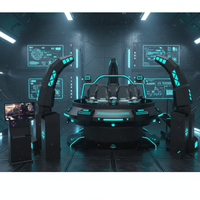 JiaYi JY-UFO06S Simulateur de film VR UFO pour 5 à 10 personnes, avec chaise en acier, rotation à 360 degrés, 9D, pour usage intérieur (maison, centre commercial), 500 kg