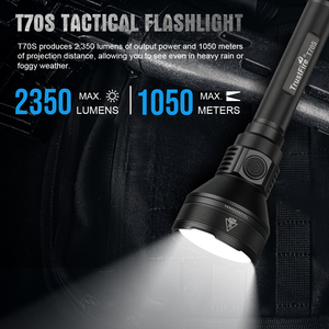 Cho Trustfire T70s Có Thể Sạc Lại Chiến Thuật LED Đèn Pin 2350lm USB Sạc Dài Phạm Vi 1050M Không Thấm Nước Ngoài Trời Săn Bắn <span class=keywords><strong>Torch</strong></span> - Product Image 2