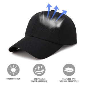 Bán Buôn Tùy Chỉnh Mũ Mỏng Mùa Hè Quần Vợt Thời Trang Ngoài Trời Giải Trí Thoáng Khí Nhanh Chóng Khô Mũ Bóng Chày - Product Image 6